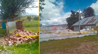 Derrumbes e inundaciones afectan instituciones