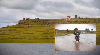 Desborde de laguna Umayo