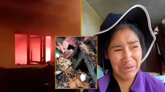 Madre rompe en llanto tras perder su hogar