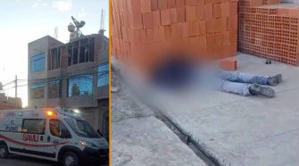 Obrero cae desde el tercer piso