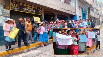 pobladores de la comunidad de Llachahui