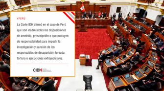 CIDH rechaza ley de amnistía del Congreso peruano