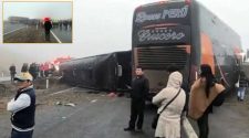 Choque múltiple en la variante de Pasamayo