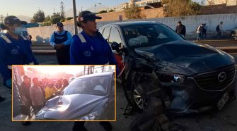 Conductora atropella a tres escolares