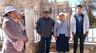 Pobladores de Pajchani del distrito de Alto Inambari