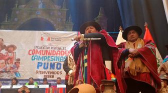 Autoridades originarias de la región Puno