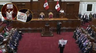 Congresistas interrumpe discurso presidencial