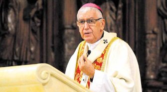 Durante la Misa y Te Deum por Fiestas Patrias