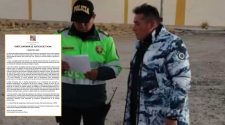 Liberación de Jhon Cruz Arce del penal de Challapalca