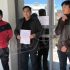 Estudiante se encadena en la puerta del Vicerrectorado