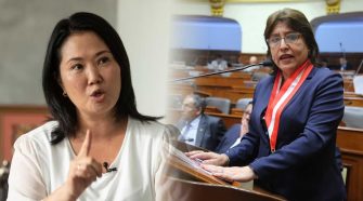 Keiko Fujimori y Delia Espinoza