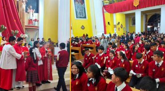 estudiantes del colegio La Merced
