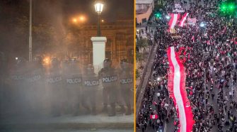 Un fallecido y más de cien heridos tras protestas en Lima