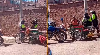 video de agresión a un triciclista