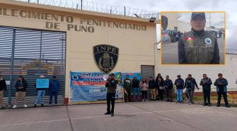 Más de 500 trabajadores del INPE en Puno protestan