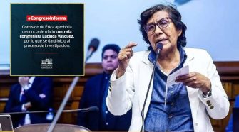 Congreso inicia investigación contra Lucinda Vásquez