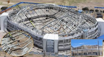 Colapso de la estructura metálica del Coliseo de Salcedo