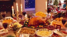 Comidas durante las fiestas navideñas.