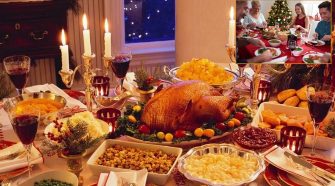 Comidas durante las fiestas navideñas.