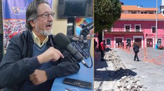 Rotura de vías en el Parque Pino