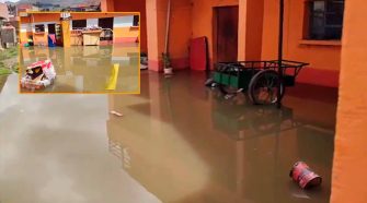 inundación con aguas servidas