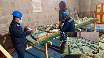 restauración del portón principal de la Catedral