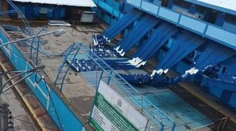 colapso de la malla raschel