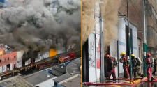 Incendio de gran magnitud es confinado cerca del hospital Almenara en La Victoria