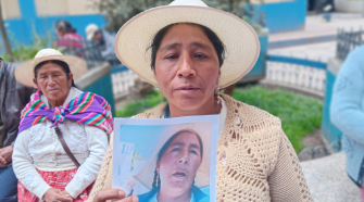 Basilia Sucari, trabajadora de limpieza pública de la Municipalidad Provincial de San Román