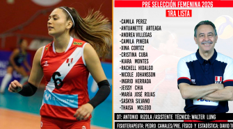 Selección peruana de vóley anuncia primera lista de convocadas para el 2026