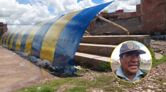 Granizada provoca colapso de estructura recreativa