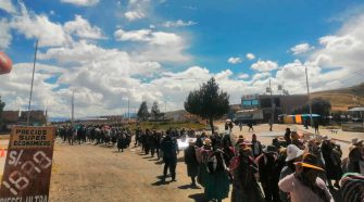 Dirigentes de la cuenca Llallimayo