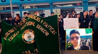 Estudiantes de Derecho protestan