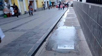 desborde de buzón de desagüe