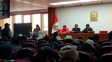 dirigentes y vecinos del centro poblado de Salcedo