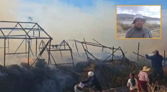 Incendio en los Uros