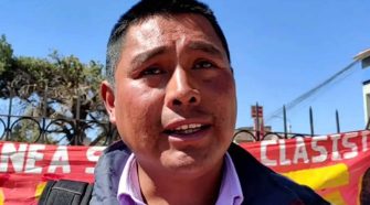 secretario regional del SUTEP Puno, Alexander Pilco Ticona
