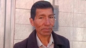 presidente de la Central de Barrios de Juliaca, Eusebio Cabrera Chunga.