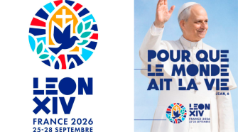Francia presenta el logo oficial de la visita del papa León XIV