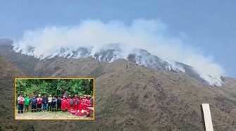 incendio forestal en Ollachea