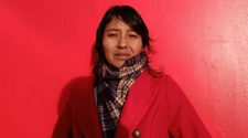presidenta de la urbanización, Delia Coaquira