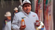 productor de fresas del distrito de Orurillo