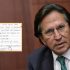 Alejandro Toledo solicita un indulto