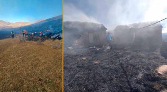 Incendio de gran magnitud consume pastizales