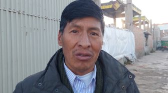 presidente del barrio Laguna Temporal, Roger Núñez Borda