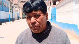 presidente de la Asociación de Comerciantes del Mercado Los Triunfadores Base I, Efraín Ticona Mamani
