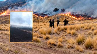 Incendio en Huarijuyo